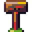 Pixel art wooden route signpost